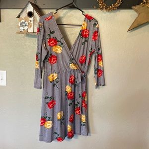 Faux wrap dress